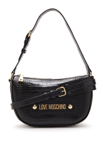 LOVE MOSCHINO Borsa Shoulder Bag Croco Nero JC4426PP0FKS0000 - Sandrini Calzature e Abbigliamento