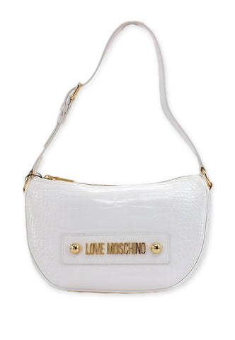 LOVE MOSCHINO Borsa Shoulder Bag Croco Off White JC4426PP0FKS0120 - Sandrini Calzature e Abbigliamento