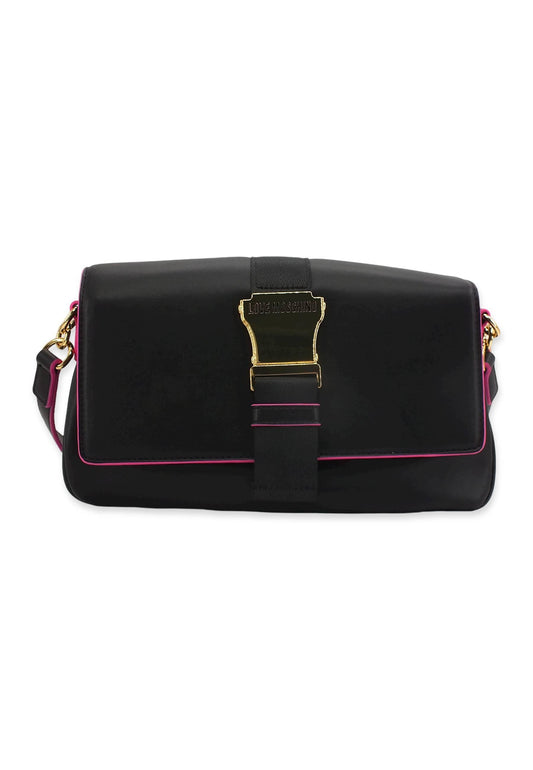 LOVE MOSCHINO Borsa Shoulder Bag Nero Fuchsia JC4367PP0FKH100B - Sandrini Calzature e Abbigliamento