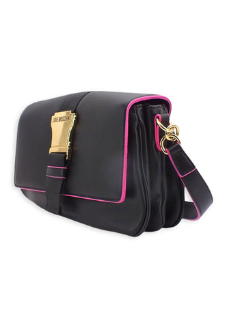 LOVE MOSCHINO Borsa Shoulder Bag Nero Fuchsia JC4367PP0FKH100B - Sandrini Calzature e Abbigliamento