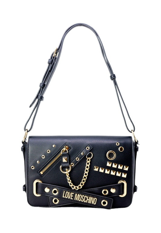 LOVE MOSCHINO Borsa Shoulder Borchie Nero JC4035PP1HLO0000 - Sandrini Calzature e Abbigliamento