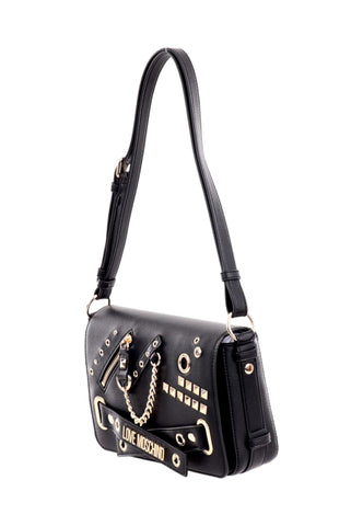 LOVE MOSCHINO Borsa Shoulder Borchie Nero JC4035PP1HLO0000 - Sandrini Calzature e Abbigliamento
