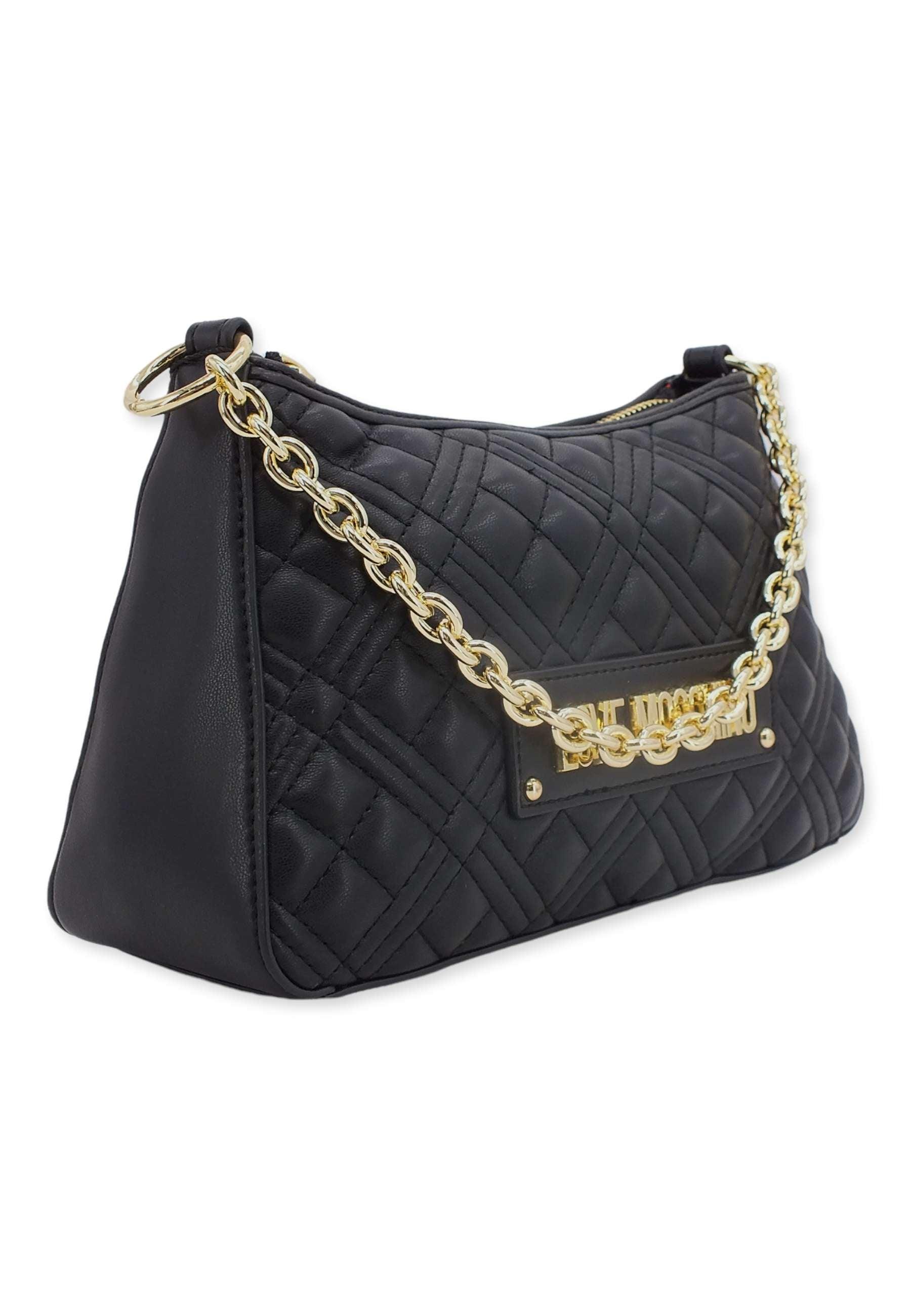 LOVE MOSCHINO Borsa Small Hobo Nero JC4135PP0FLA0000 - Sandrini Calzature e Abbigliamento