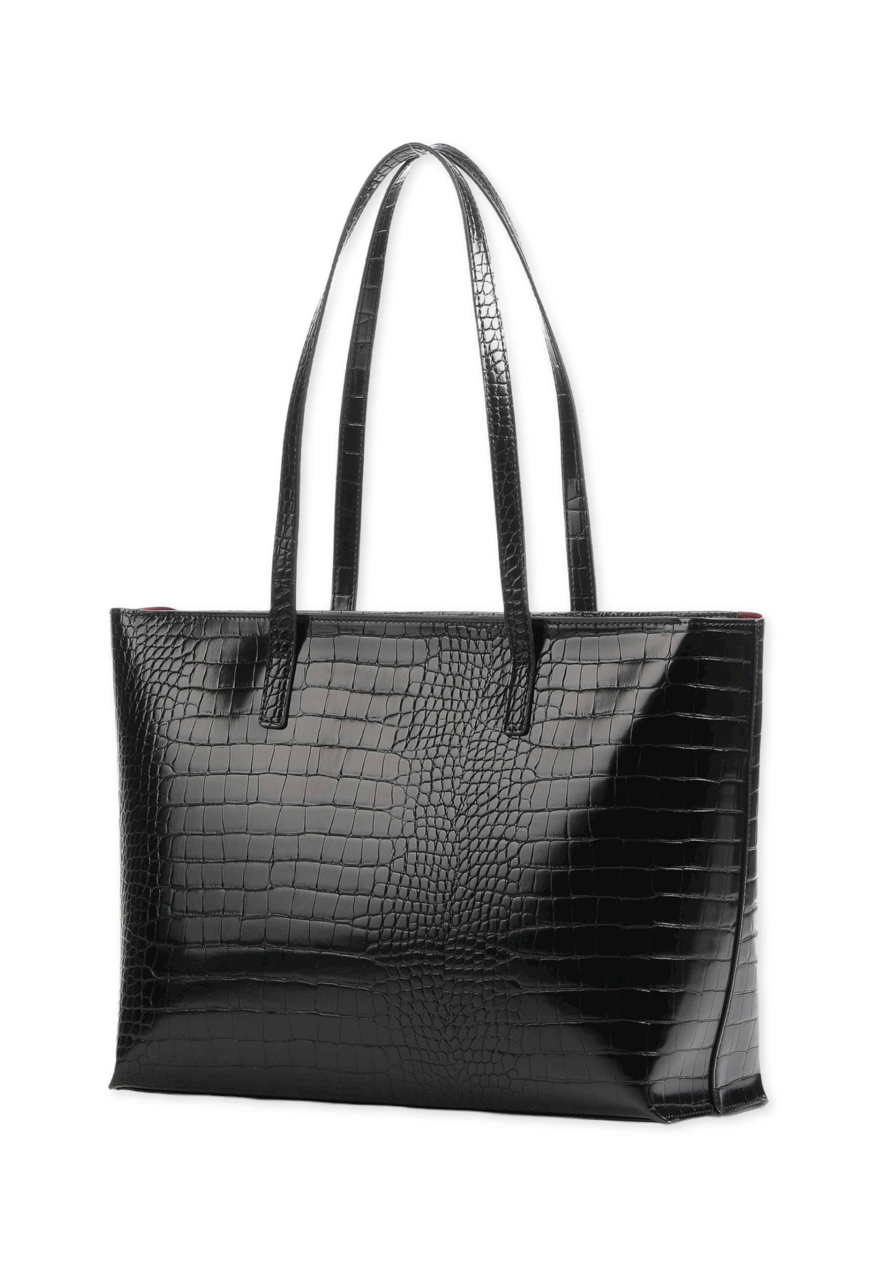 LOVE MOSCHINO Borsa Stile Coccodrillo Con Pochette Nero JC4425PP0FKS0000 - Sandrini Calzature e Abbigliamento
