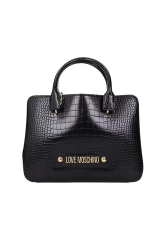 LOVE MOSCHINO Borsa Tote Big Croco Nero JC4424PP0FKS0000 - Sandrini Calzature e Abbigliamento