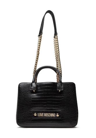 LOVE MOSCHINO Borsa Tote Big Croco Nero JC4424PP0FKS0000 - Sandrini Calzature e Abbigliamento