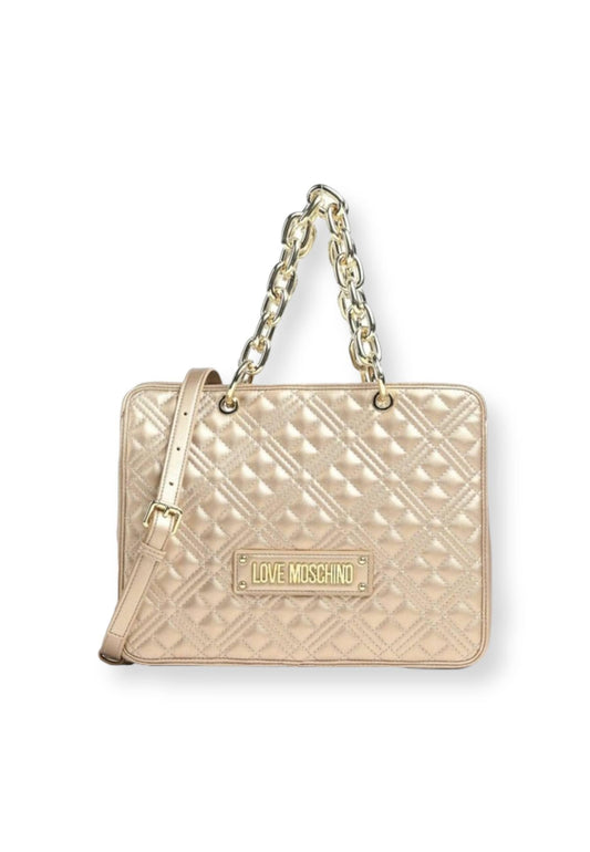 LOVE MOSCHINO Borsa Tote Chunky Chain Donna Oro JC4025PP1FLA0901 - Sandrini Calzature e Abbigliamento
