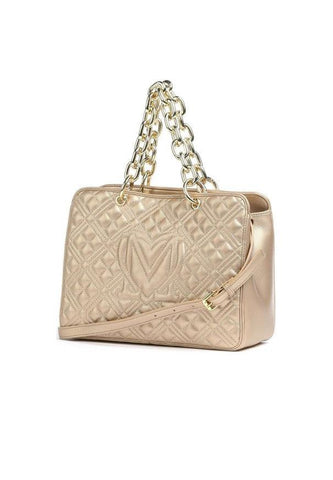 LOVE MOSCHINO Borsa Tote Chunky Chain Donna Oro JC4025PP1FLA0901 - Sandrini Calzature e Abbigliamento