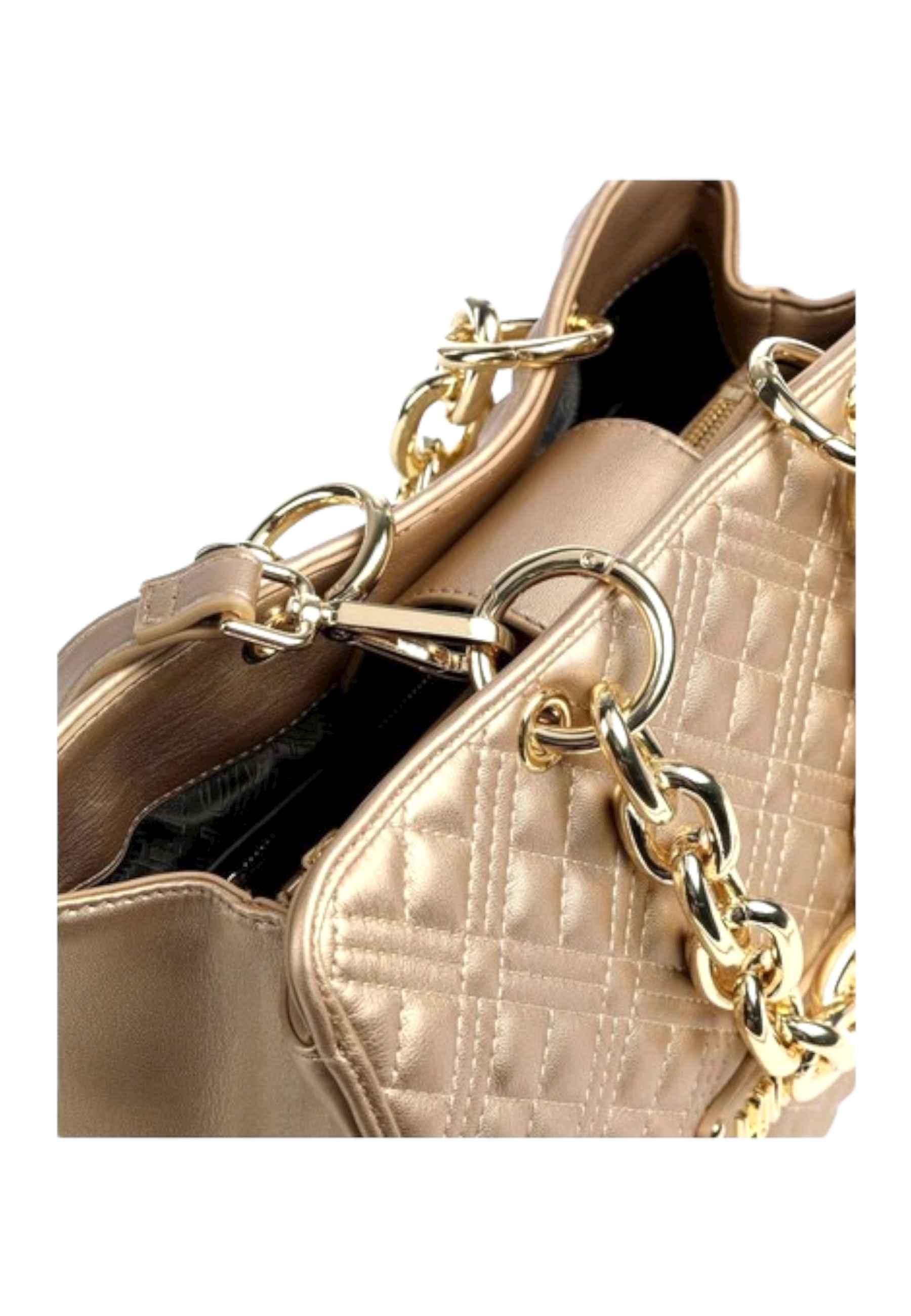 LOVE MOSCHINO Borsa Tote Chunky Chain Donna Oro JC4025PP1FLA0901 - Sandrini Calzature e Abbigliamento