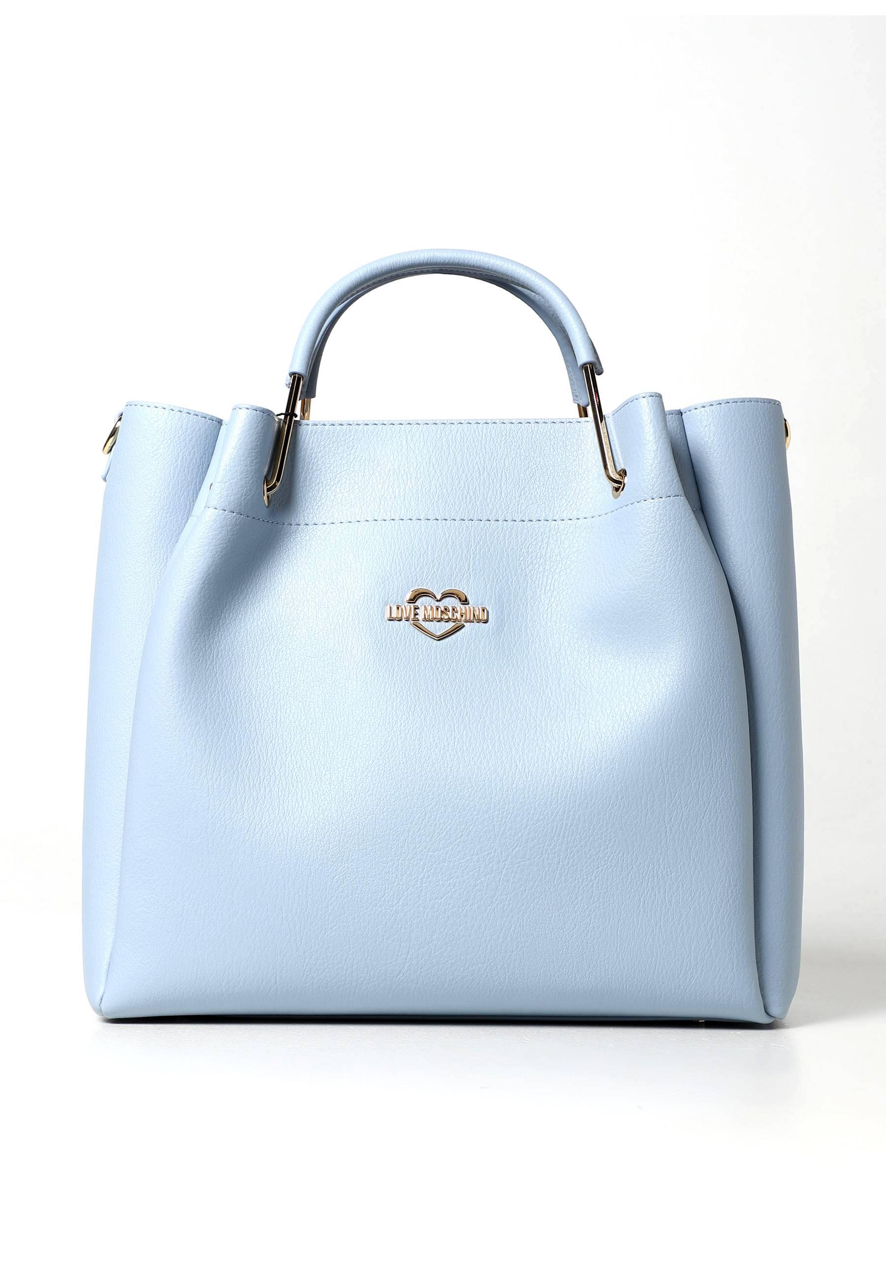 LOVE MOSCHINO Borsa Tote Con Pochette Azzurro JC4136PP1GLW0700 - Sandrini Calzature e Abbigliamento