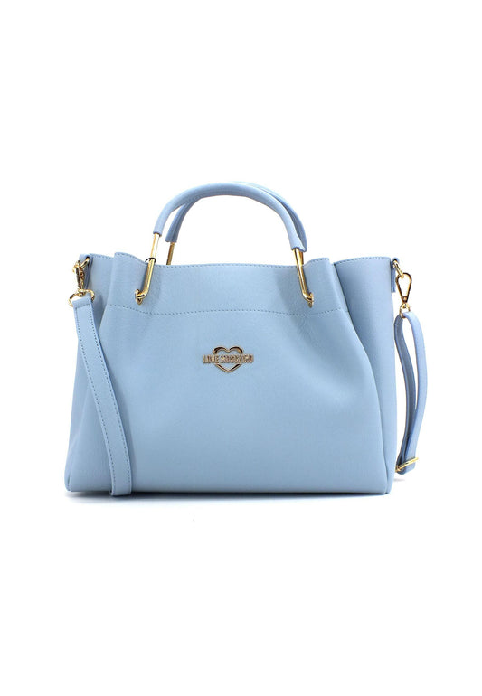 LOVE MOSCHINO Borsa Tote con Pochette Azzurro JC4137PP1GLW0700 - Sandrini Calzature e Abbigliamento
