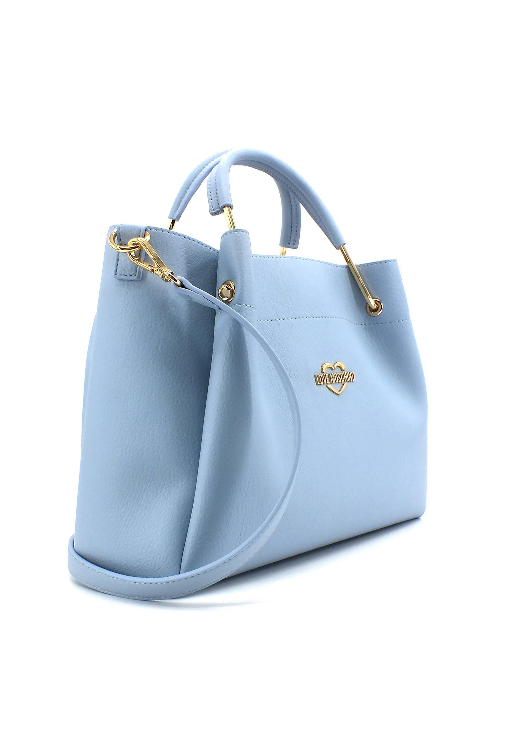 LOVE MOSCHINO Borsa Tote con Pochette Azzurro JC4137PP1GLW0700 - Sandrini Calzature e Abbigliamento