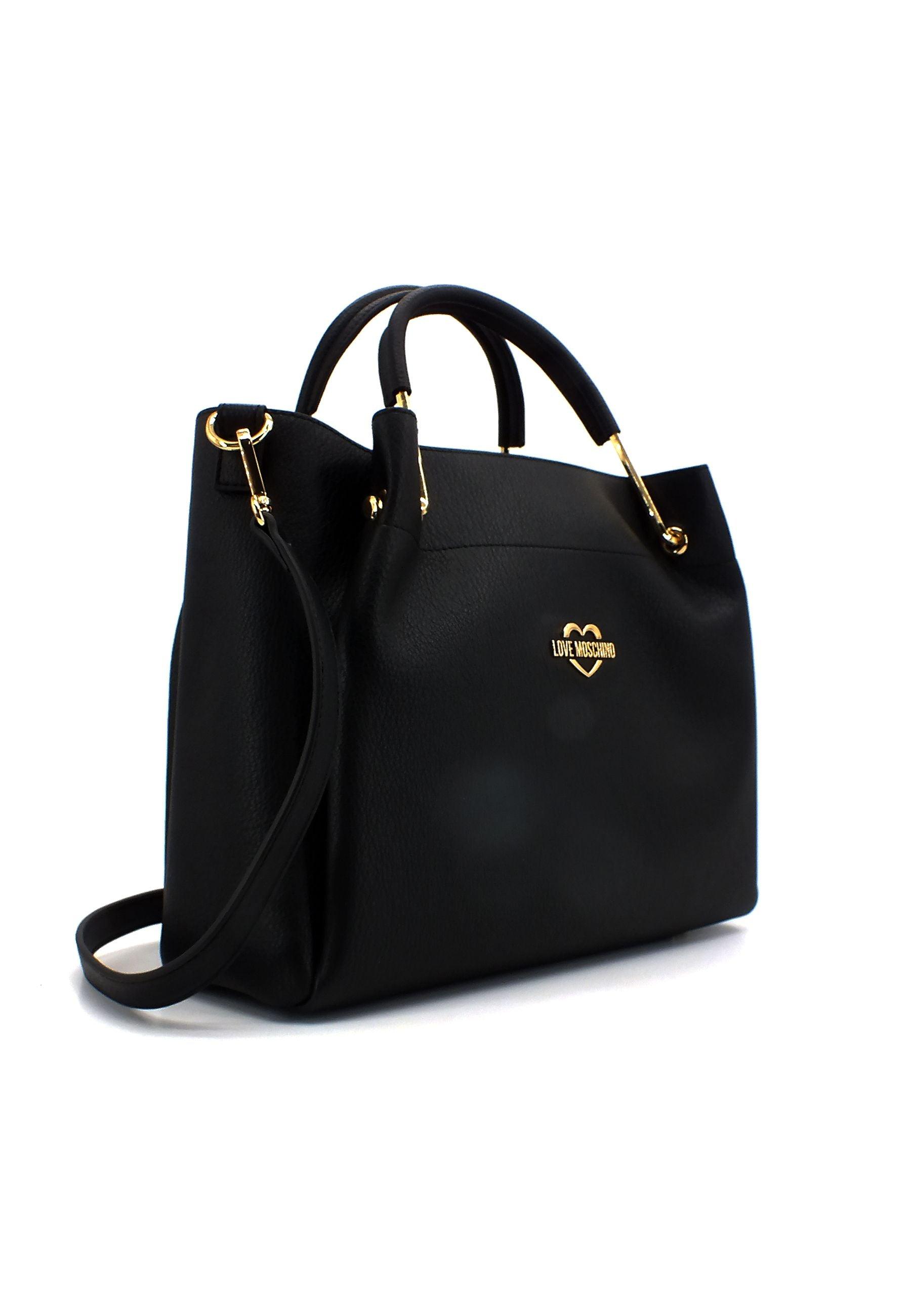 LOVE MOSCHINO Borsa Tote con Pochette Nero JC4137PP1GLW0000 - Sandrini Calzature e Abbigliamento