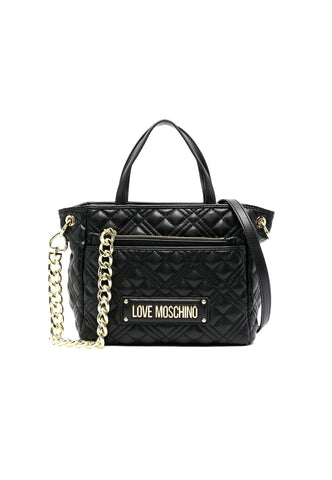 LOVE MOSCHINO Borsa Tote Con Tasca Nero JC4020PP1GLA0000 - Sandrini Calzature e Abbigliamento