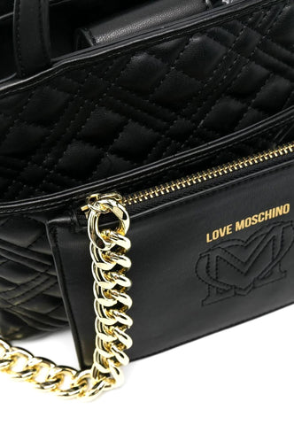 LOVE MOSCHINO Borsa Tote Con Tasca Nero JC4020PP1GLA0000 - Sandrini Calzature e Abbigliamento