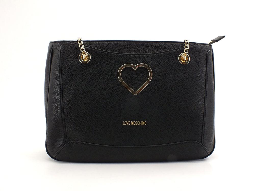 LOVE MOSCHINO Borsa Tote Cuore Nero JC4319PP0DKP100A - Sandrini Calzature e Abbigliamento