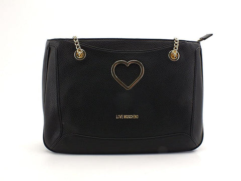 LOVE MOSCHINO Borsa Tote Cuore Nero JC4319PP0DKP100A - Sandrini Calzature e Abbigliamento