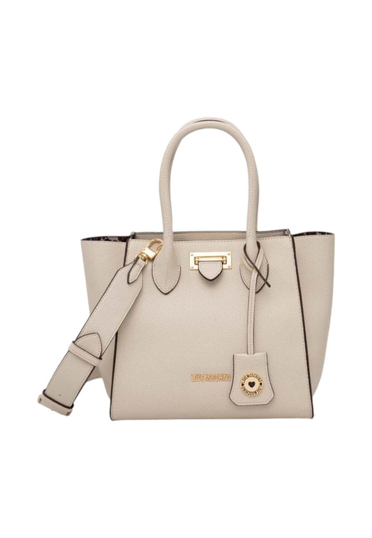 LOVE MOSCHINO Borsa Tote Donna Avorio Beige JC4109PP1ILJ0110 - Sandrini Calzature e Abbigliamento