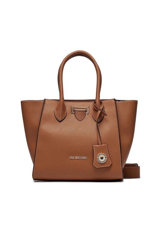 LOVE MOSCHINO Borsa Tote Donna Cammello Marrone JC4109PP1ILJ0201 - Sandrini Calzature e Abbigliamento