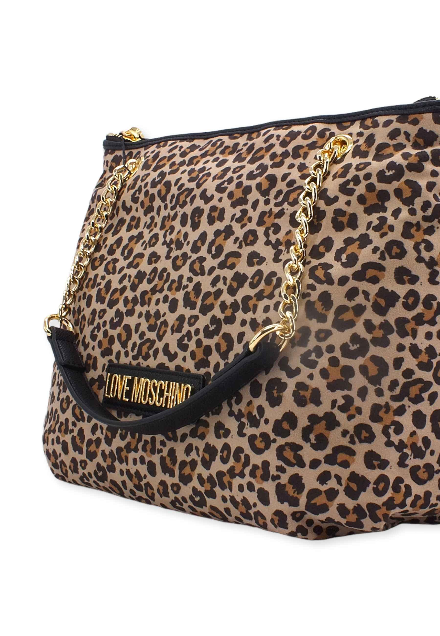 LOVE MOSCHINO Borsa Tote Fantasia Tan JC4376PP0FKM131A - Sandrini Calzature e Abbigliamento