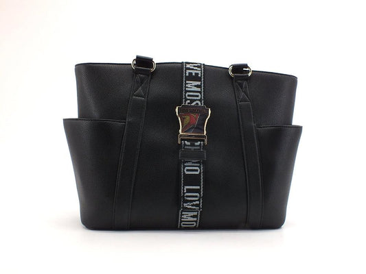 LOVE MOSCHINO Borsa Tote Fibbia Nero JC4312PP0DKO0000 - Sandrini Calzature e Abbigliamento
