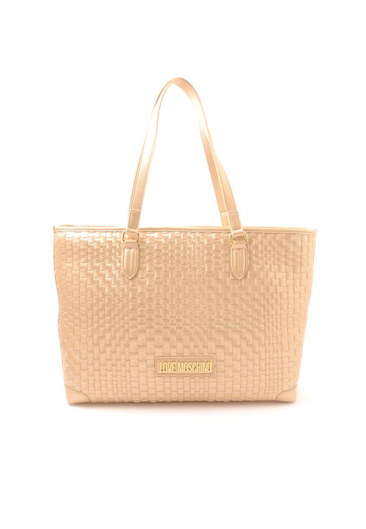 LOVE MOSCHINO Borsa Tote Intreccio Oro JC4236PP0GKM0901 - Sandrini Calzature e Abbigliamento