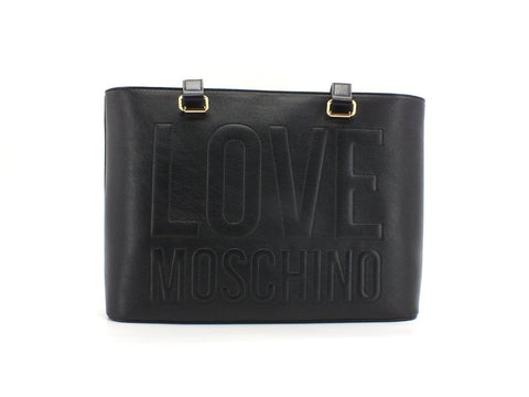 LOVE MOSCHINO Borsa Tote Logo Embossed Nero JC4056PP1ELL0000 - Sandrini Calzature e Abbigliamento