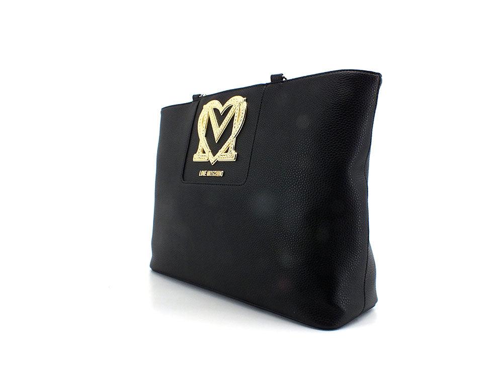 LOVE MOSCHINO Borsa Tote Logo Nero JC4382PP0EKM0000 - Sandrini Calzature e Abbigliamento