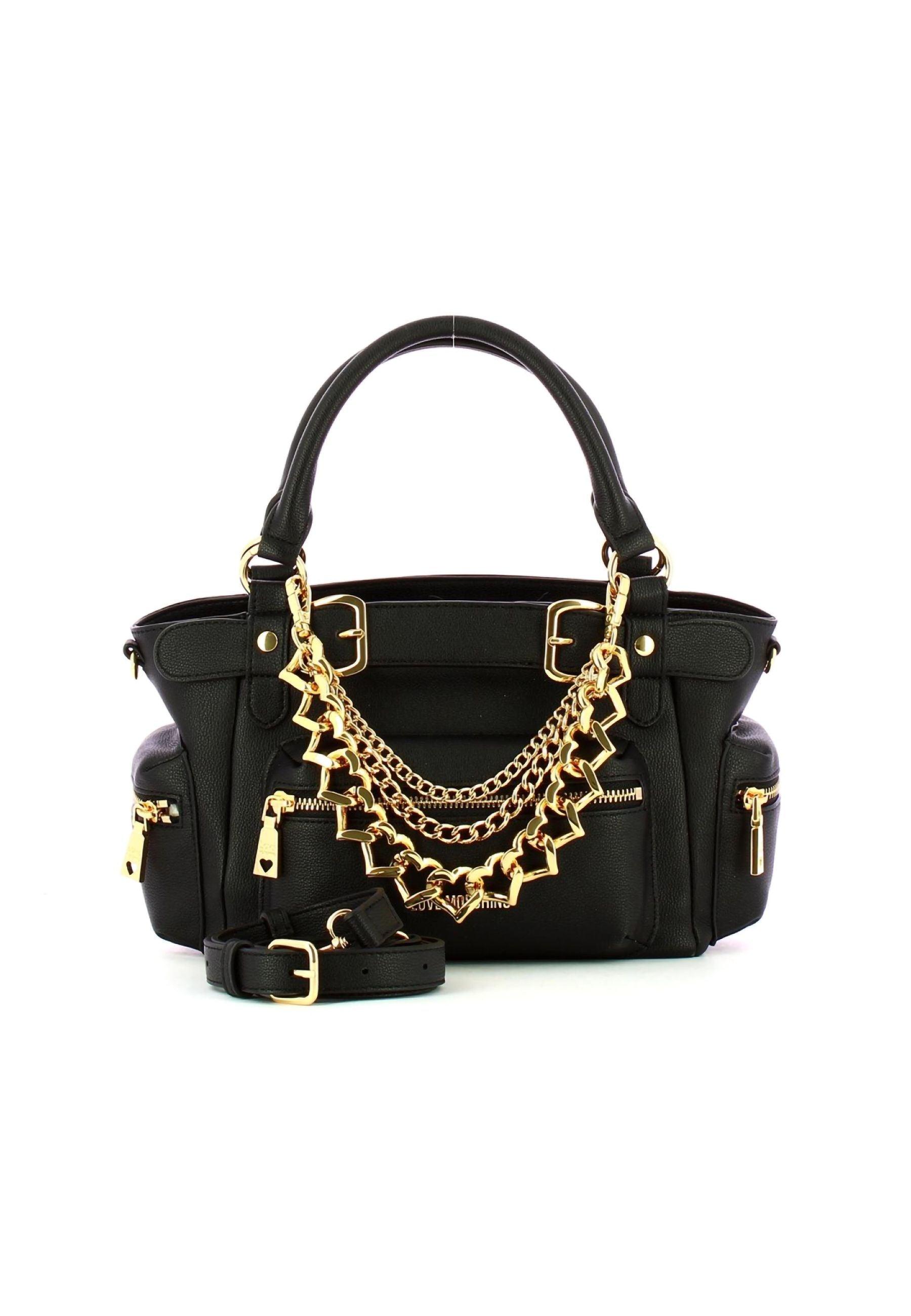 LOVE MOSCHINO Borsa Tote Mid Nero JC4288PP0GKT0000 - Sandrini Calzature e Abbigliamento