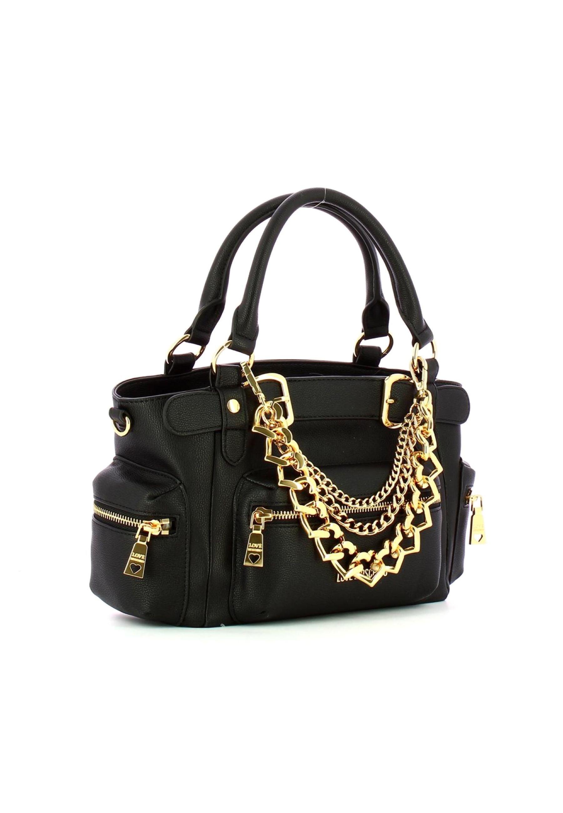 LOVE MOSCHINO Borsa Tote Mid Nero JC4288PP0GKT0000 - Sandrini Calzature e Abbigliamento