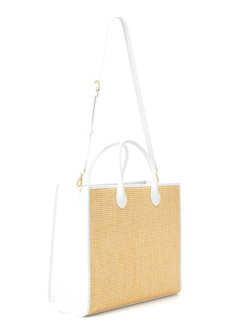 LOVE MOSCHINO Borsa Tote Naturale Bianco JC4318PP0GKN110A - Sandrini Calzature e Abbigliamento
