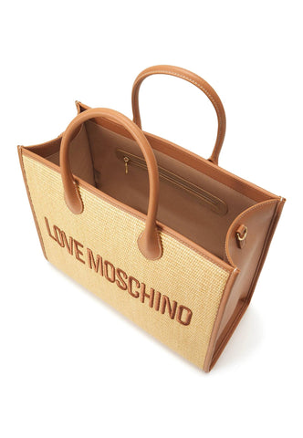 LOVE MOSCHINO Borsa Tote Naturale Cammello JC4318PP0GKN120A - Sandrini Calzature e Abbigliamento