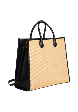 LOVE MOSCHINO Borsa Tote Naturale Nero JC4318PP0GKN100A - Sandrini Calzature e Abbigliamento
