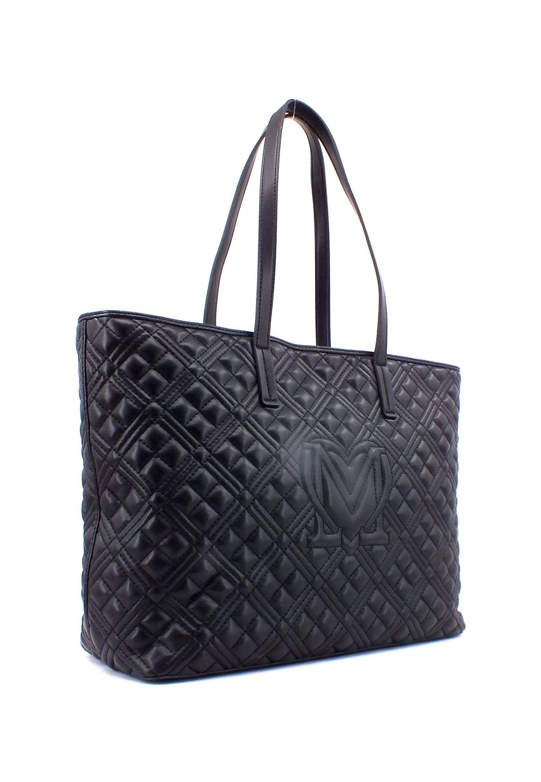 LOVE MOSCHINO Borsa Tote Nero Canna Di Fucile JC4166PP0HLA000A - Sandrini Calzature e Abbigliamento