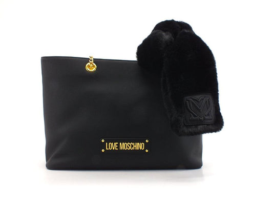 LOVE MOSCHINO Borsa Tote Pelo Nero JC4307PP0DKN0000 - Sandrini Calzature e Abbigliamento