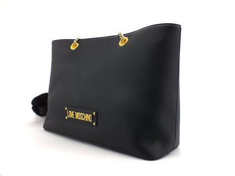 LOVE MOSCHINO Borsa Tote Pelo Nero JC4307PP0DKN0000 - Sandrini Calzature e Abbigliamento