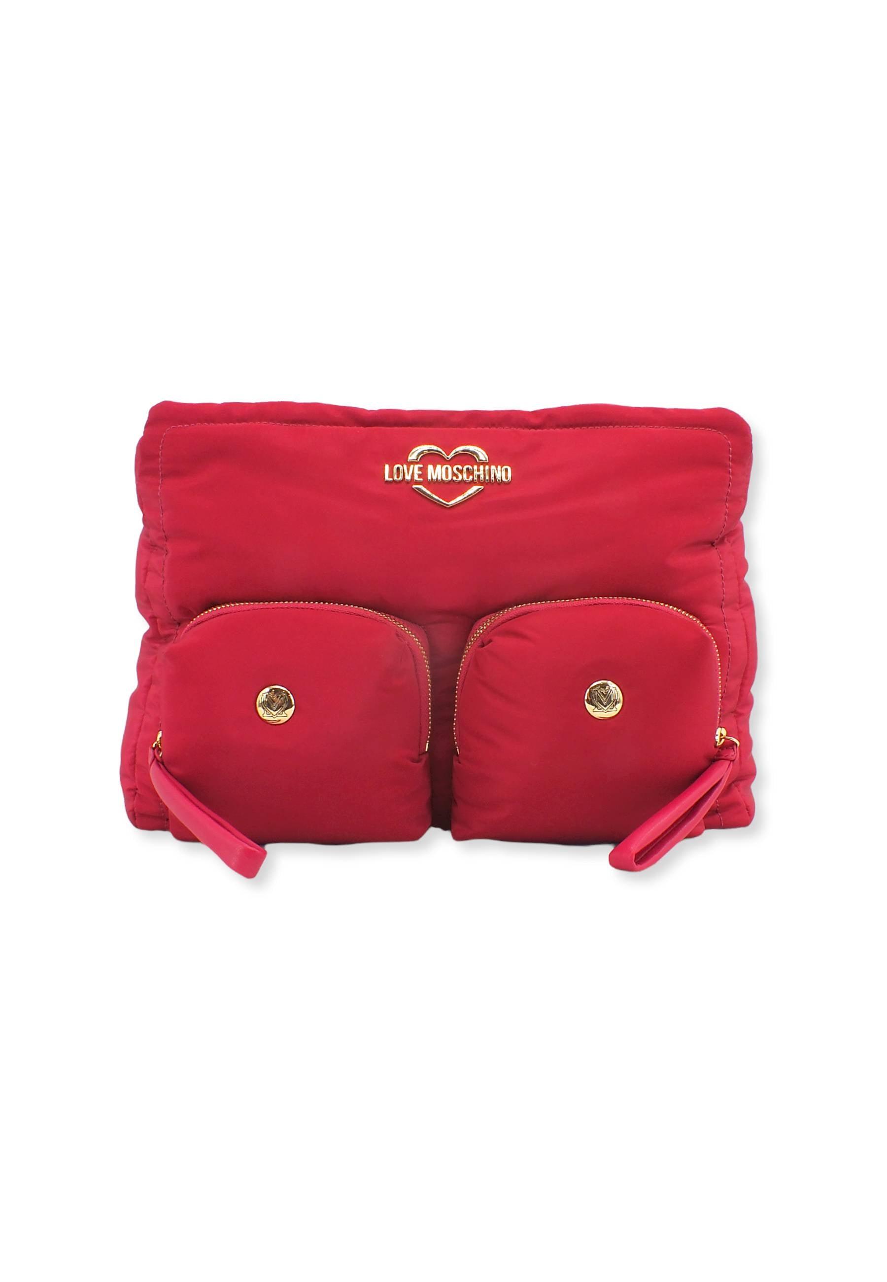 LOVE MOSCHINO Borsa Tote Zip Nylon Donna Rosa Fuxia JC4056PPFLE160A - Sandrini Calzature e Abbigliamento
