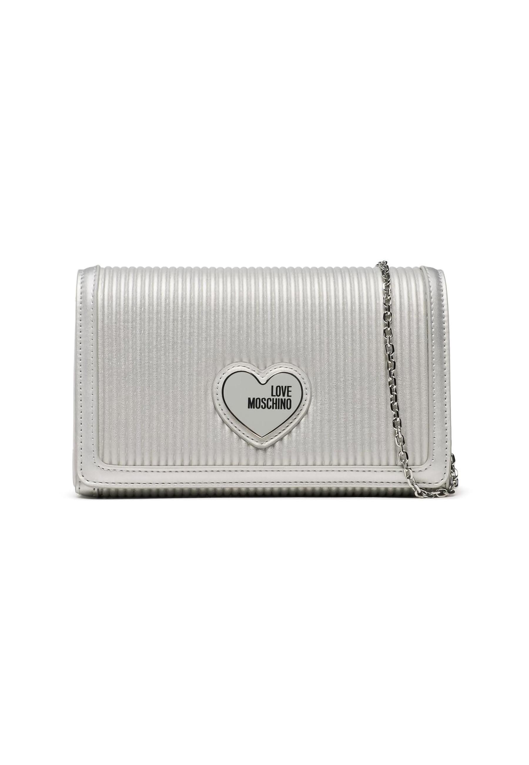 LOVE MOSCHINO Borsa Tracolla Argento JC4080PP1GLA1902 - Sandrini Calzature e Abbigliamento
