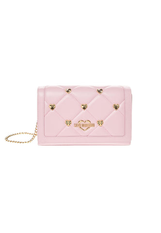 LOVE MOSCHINO Borsa Tracolla Borchie Cuori Cipria JC4138PP1GLZ0601 - Sandrini Calzature e Abbigliamento