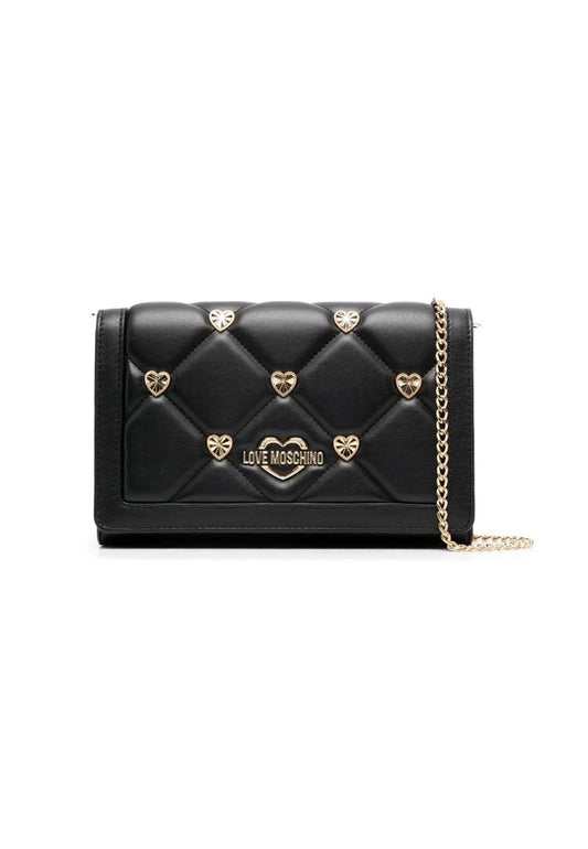 LOVE MOSCHINO Borsa Tracolla Borchie Cuori Nero JC4138PP1GLZ0000 - Sandrini Calzature e Abbigliamento