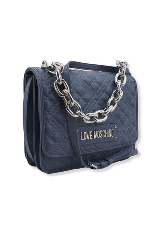 LOVE MOSCHINO Borsa Tracolla Chunky Chain Blu Denim JC4024PP1FLA0707 - Sandrini Calzature e Abbigliamento