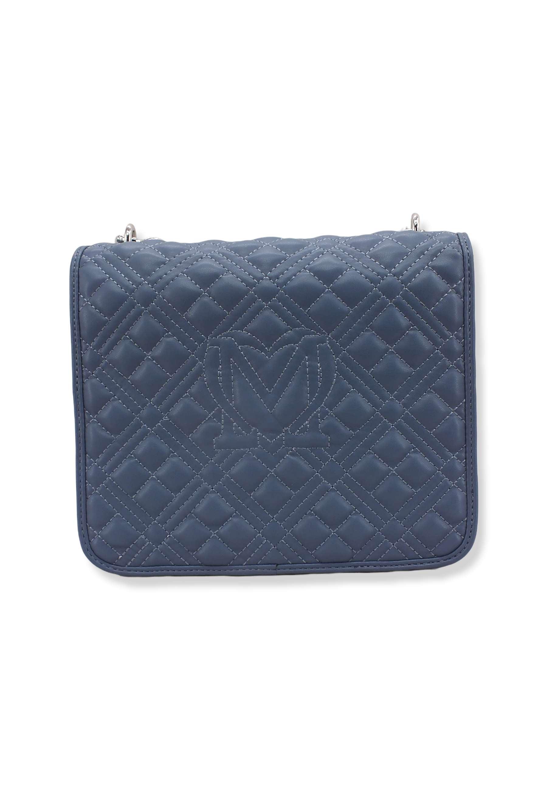 LOVE MOSCHINO Borsa Tracolla Chunky Chain Blu Denim JC4024PP1FLA0707 - Sandrini Calzature e Abbigliamento