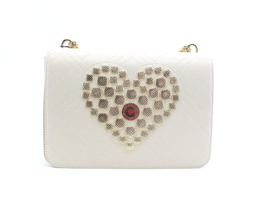 LOVE MOSCHINO Borsa Tracolla Clutch Cuore Avorio JC4070PP1ELP0110 - Sandrini Calzature e Abbigliamento