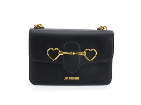 LOVE MOSCHINO Borsa Tracolla Clutch Cuori Nero JC4075PP1ELC0000 - Sandrini Calzature e Abbigliamento
