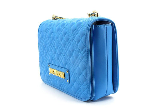 LOVE MOSCHINO Borsa Tracolla Crossbody Flap Logo Blu Oceano JC4000PP0ELA0753 - Sandrini Calzature e Abbigliamento