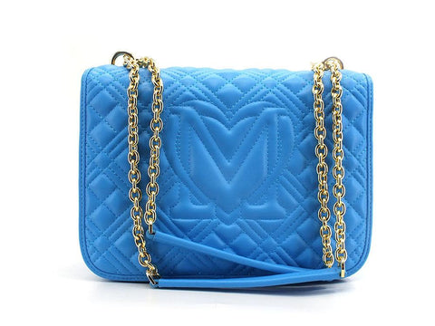 LOVE MOSCHINO Borsa Tracolla Crossbody Flap Logo Blu Oceano JC4000PP0ELA0753 - Sandrini Calzature e Abbigliamento