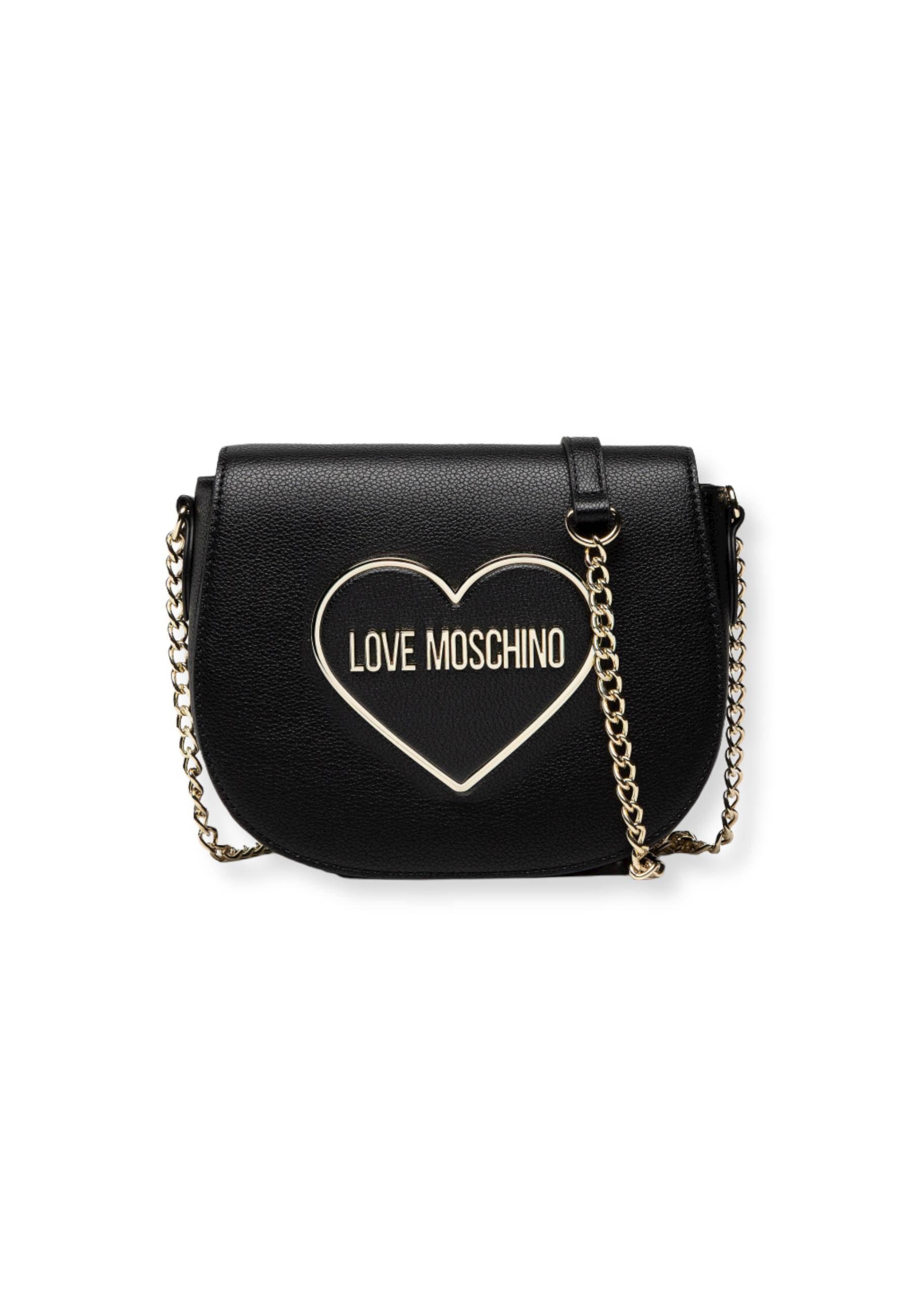 LOVE MOSCHINO Borsa Tracolla Crossbody Logo Cuore Nero JC4145PP1FLR0000 - Sandrini Calzature e Abbigliamento