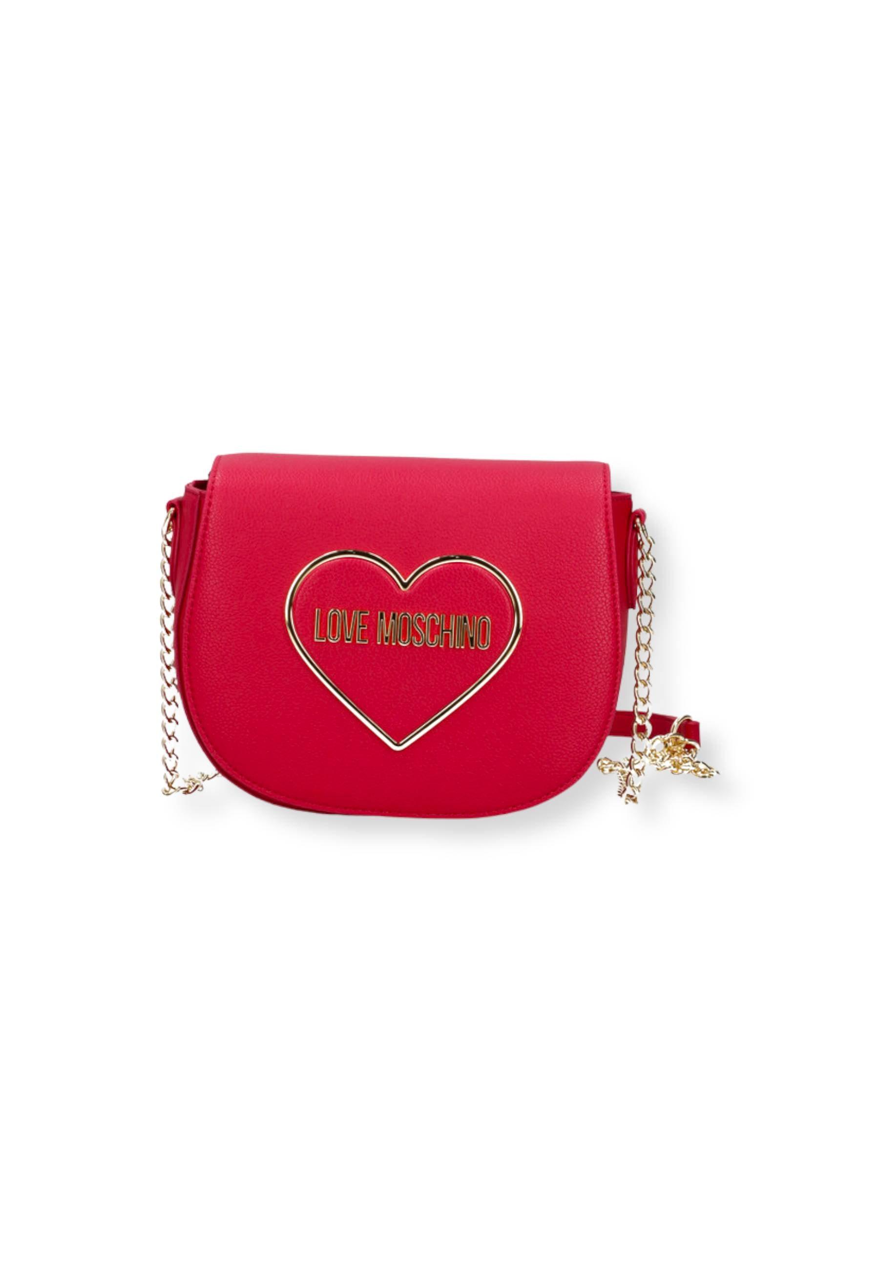 LOVE MOSCHINO Borsa Tracolla Crossbody Logo Cuore Rosa Fuxia JC4145PP1FLR0604 - Sandrini Calzature e Abbigliamento