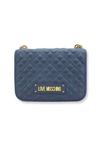LOVE MOSCHINO Borsa Tracolla Crossbody Logo Gold Blu Denim JC4000PP1FLA0707 - Sandrini Calzature e Abbigliamento