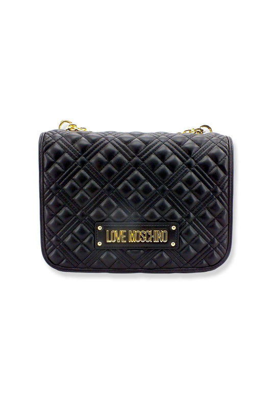 LOVE MOSCHINO Borsa Tracolla Crossbody Logo Gold Nera JC4000PP1FLA0000 - Sandrini Calzature e Abbigliamento